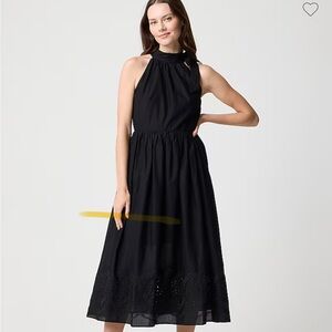 J.crew factory  Black Halter Dress